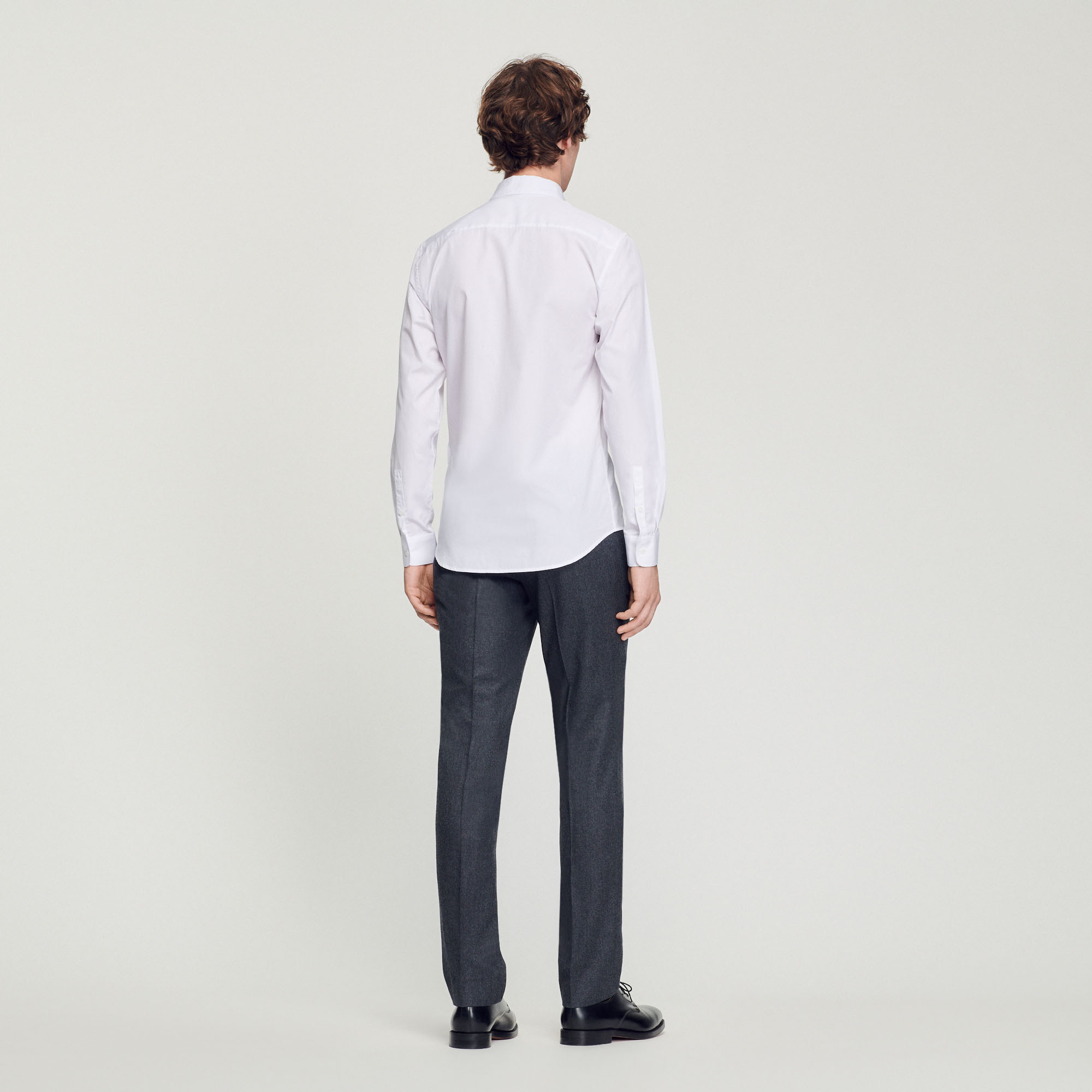 Chemise slim en popeline