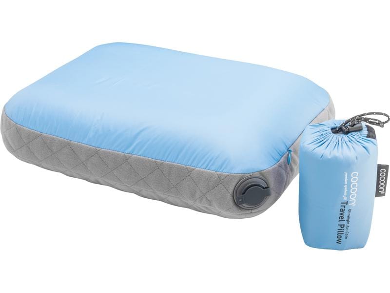cocoon Reisekissen Air Core Pillow Ultralight, Blau, 28 cm Ultraleichtes Reisekissen