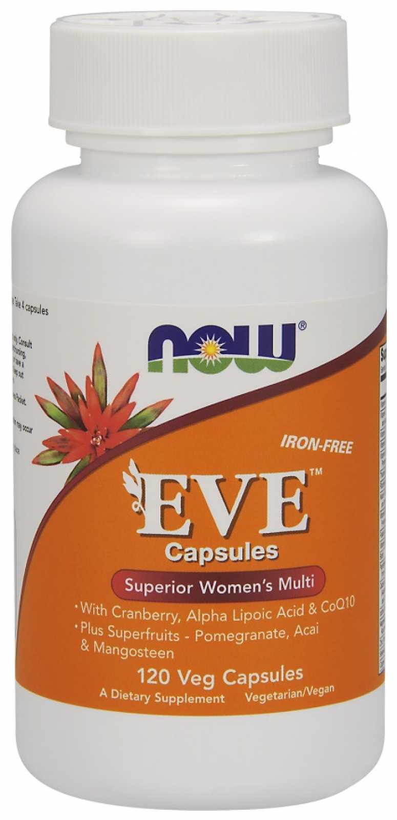 NOW Foods Eva 120 cápsulas vegetais