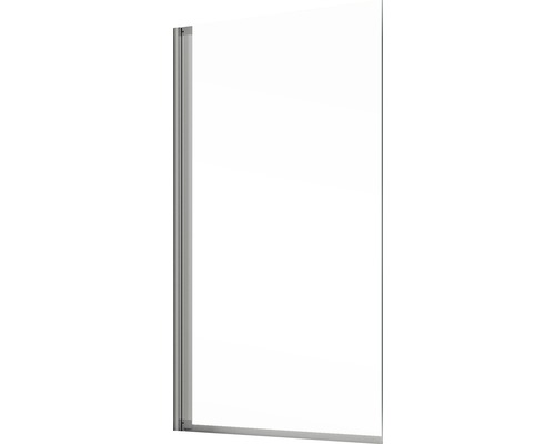 Badscherm, 1-delig, SCHULTE Komfort ExpressPlus 70 x 130 cm, helder glas, profielkleur aluminium EP16503-EKS 01 50