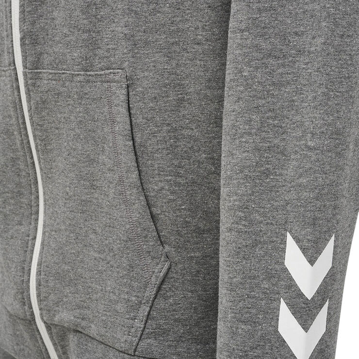 Hummel hmlPLESS Zip Hættetrøje Grå