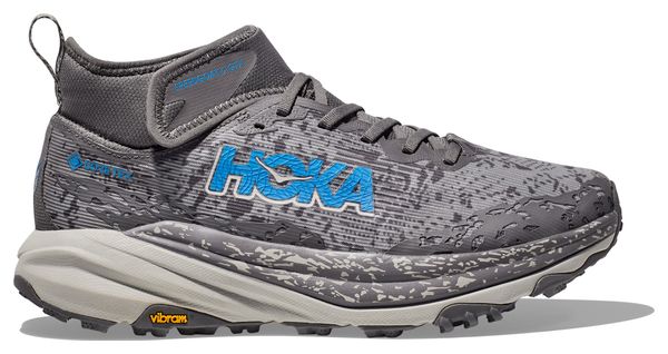 Chaussures Trail Hoka Speedgoat 6 Mid GTX Gris/Bleu Homme