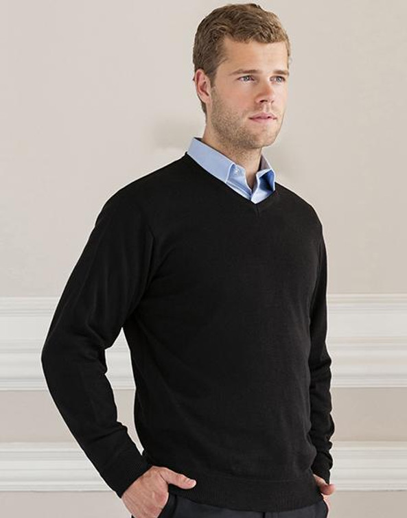 Russell Europe R-710M-0 - V-neck Knit Pullover