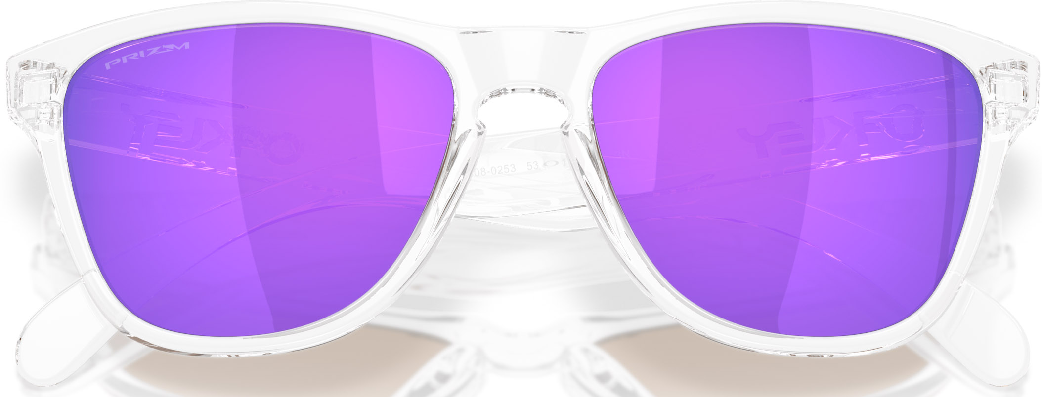 Frogskins S 0253/Polished Clear w/Prizm Violet