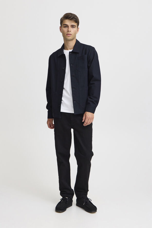 Casual Friday CFJAMIE 0154 herringbone shacket Dark navy