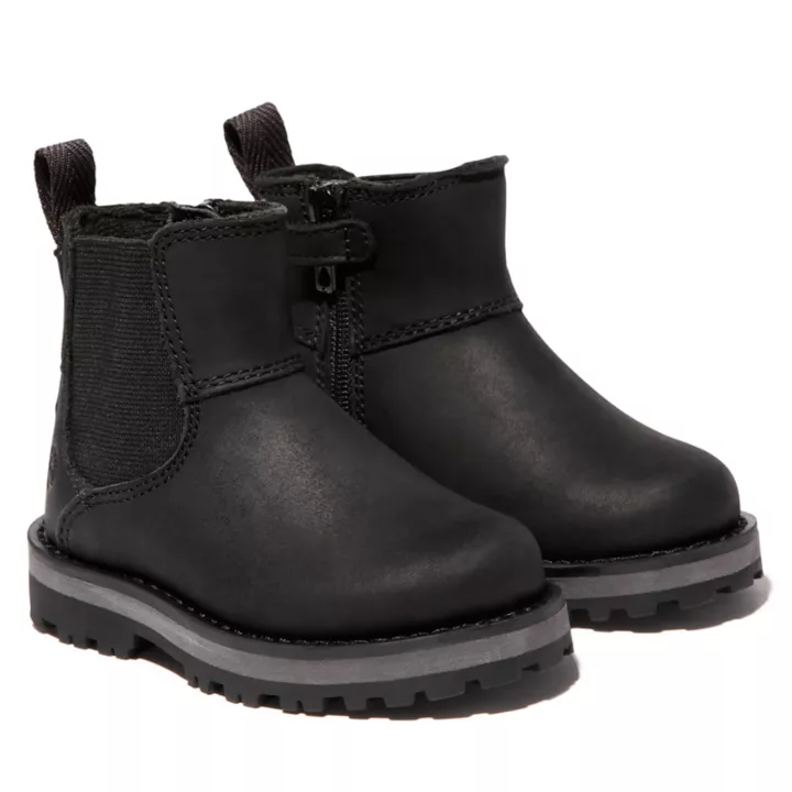 Bota Chelsea infantil Courma Kid na cor preta