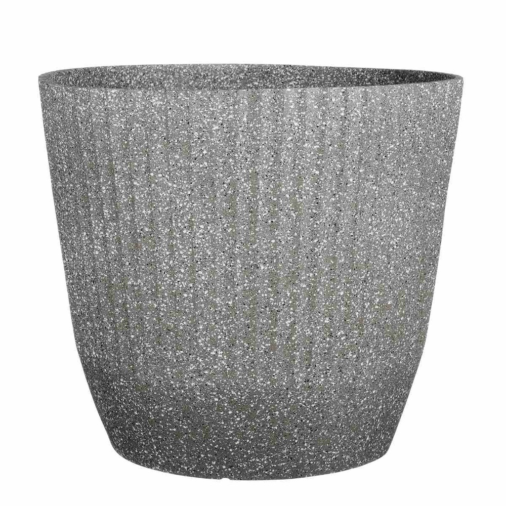 Mica decorations jardinière rio - 45x45x40 cm - pe - gris