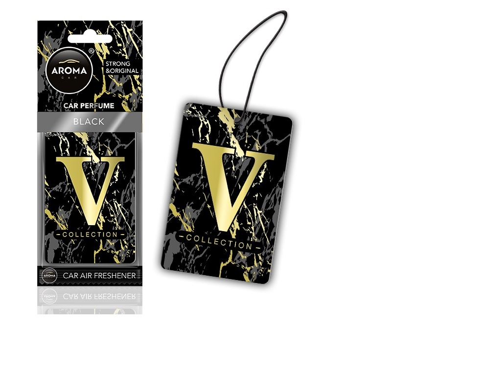 AMBIENTADOR AUTO AROMA CAR V COLLECTION BLACK