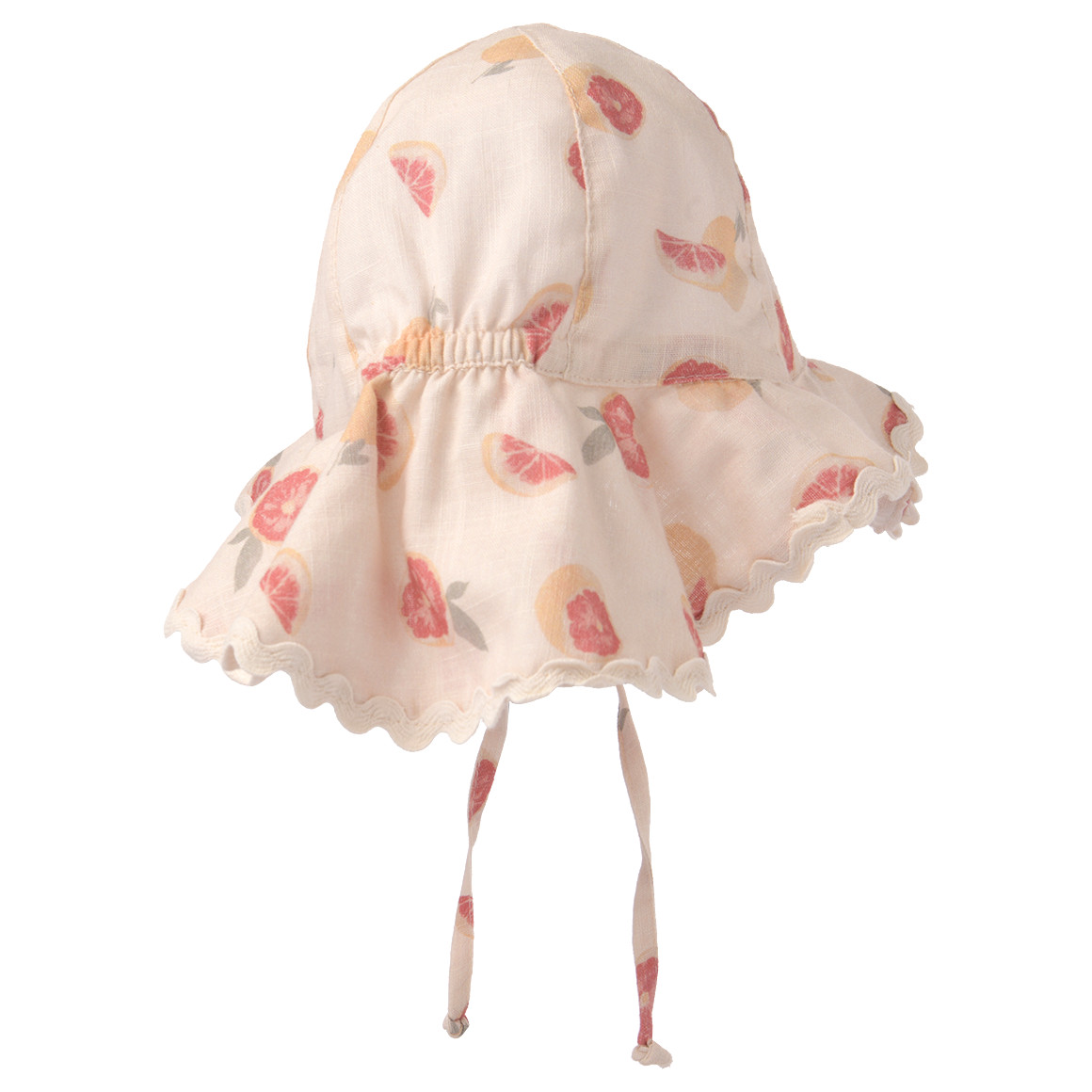 Topomini Pure Collection Baby Mütze mit Nackenschutz creme