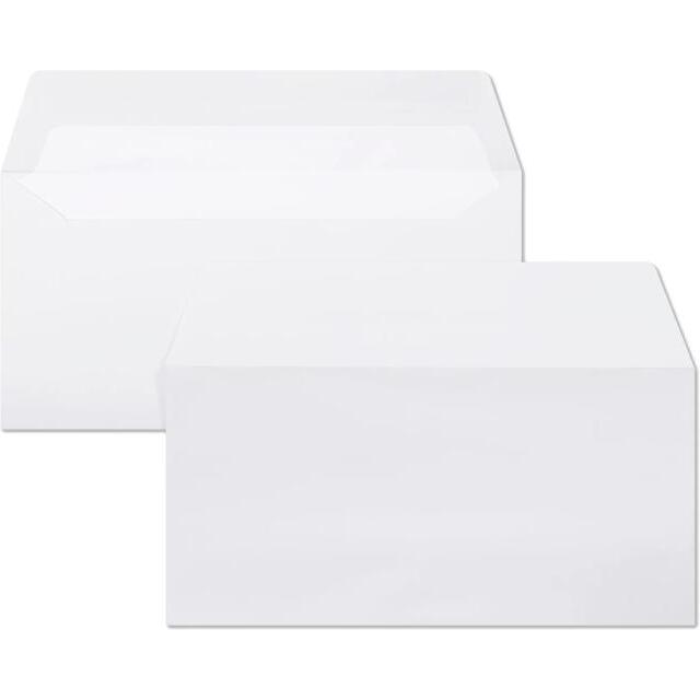 Paquet de 25 Enveloppes Blanches Doublées Triomphe DL- 110x220mm - Auto-Adhésives - 130g/m2 - Blanc