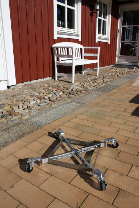 Rullevogn til parasolfod og krukker - Garden