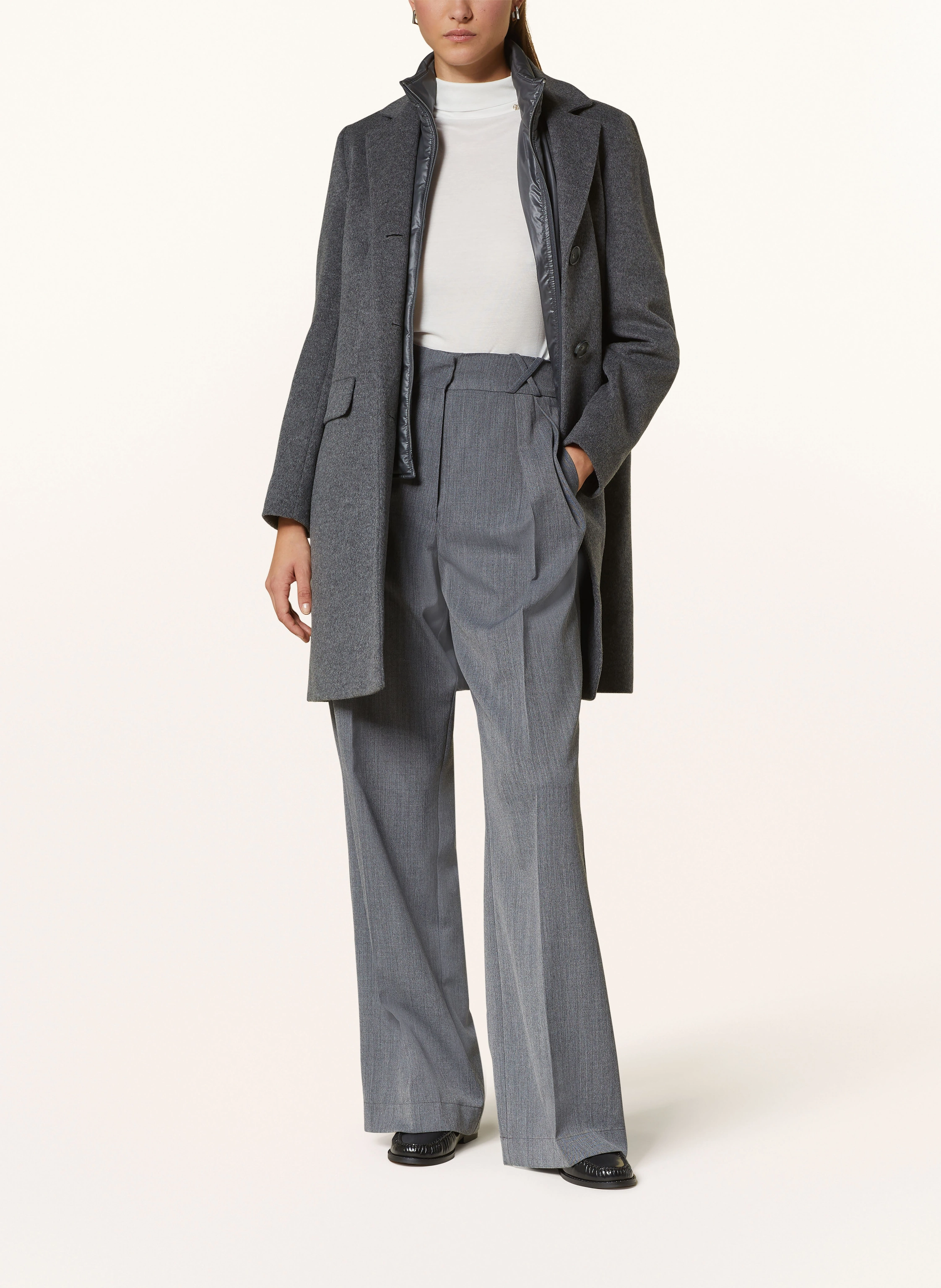 ICONS CINZIA ROCCA Wollmantel mit herausnehmbarer Blende