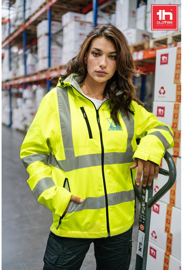 TH Clothes 30182 - Veste softshell haute visibilité (unisexe)
