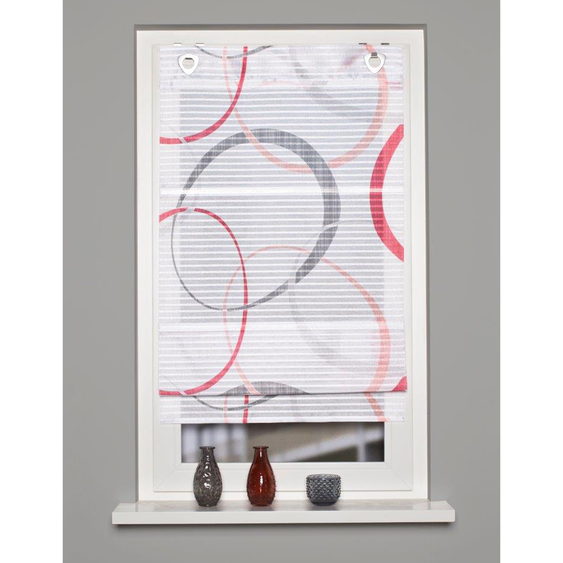 Magnetrollo VITUS - rot - 45x130 cm