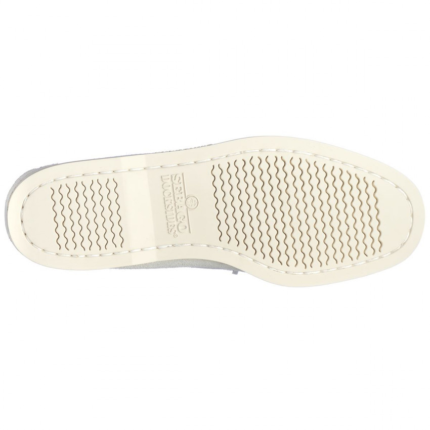 DOCKSIDES SCHOODIC BEAT OUT White-Chaussures bateau pour femme en cuir suede