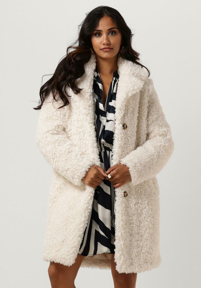 GIACOMO THE JACKET ecru giacomo the jacket faux fur jas 6612775