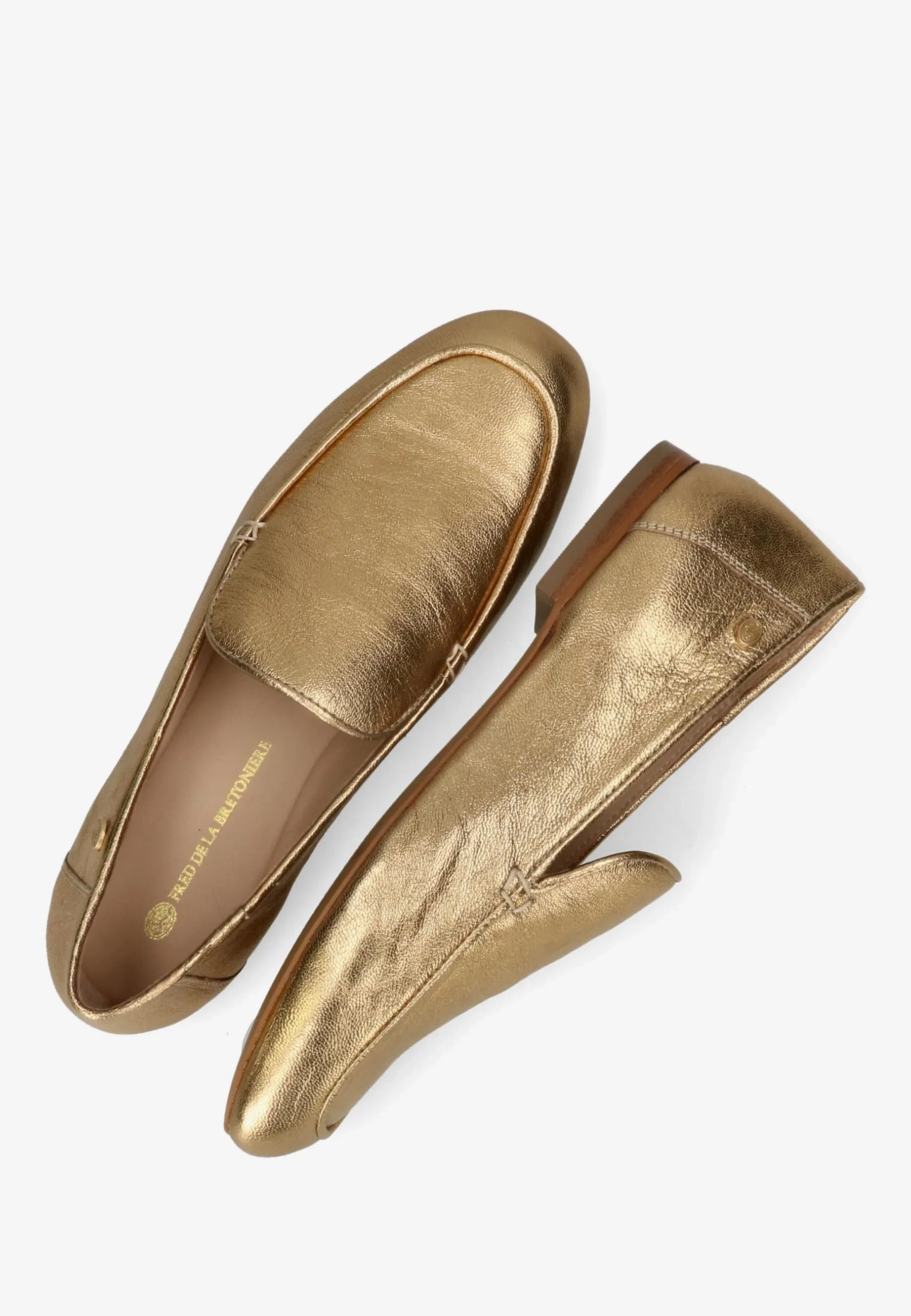 ELEXIS LOAFER metallic leather Gold