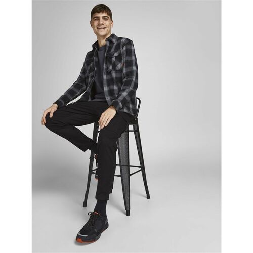 Jack & Jones - 12194240 JPSTACE JJDEX TAPERED-BLACK Negro