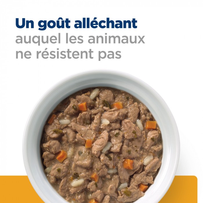 HILL'S Prescription Diet c/d Urinary Care Multicare en Mijotés au Poulet - Pâtée pour chat