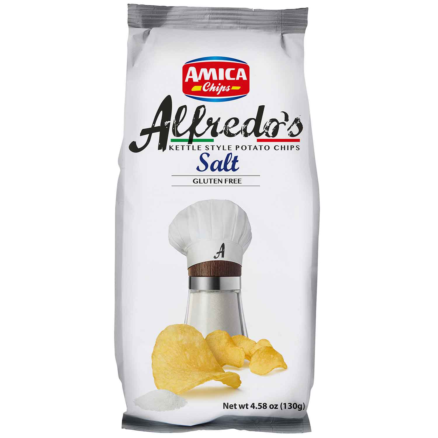 Amica Chips Alfredo's Salt 130g MHD:20.4.25