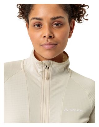Veste Polaire Femme Vaude Monviso Blanc Ecru