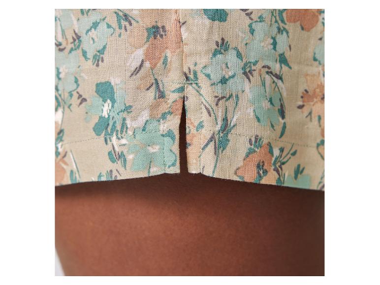 Korte linnen dames pyjama