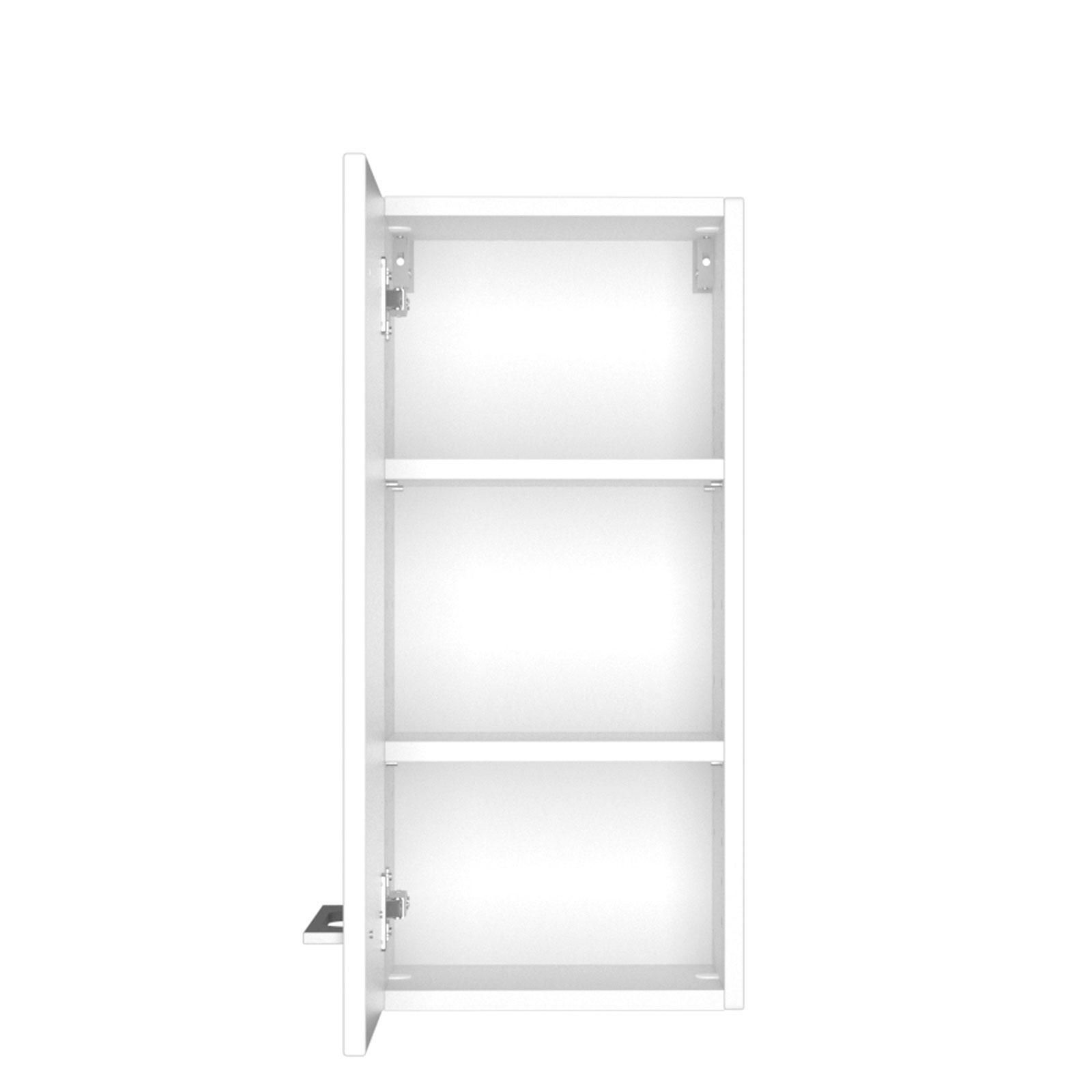 3-teiliges Badmöbel-SetDAVOS - weiß - 90 cm breit - Becken links