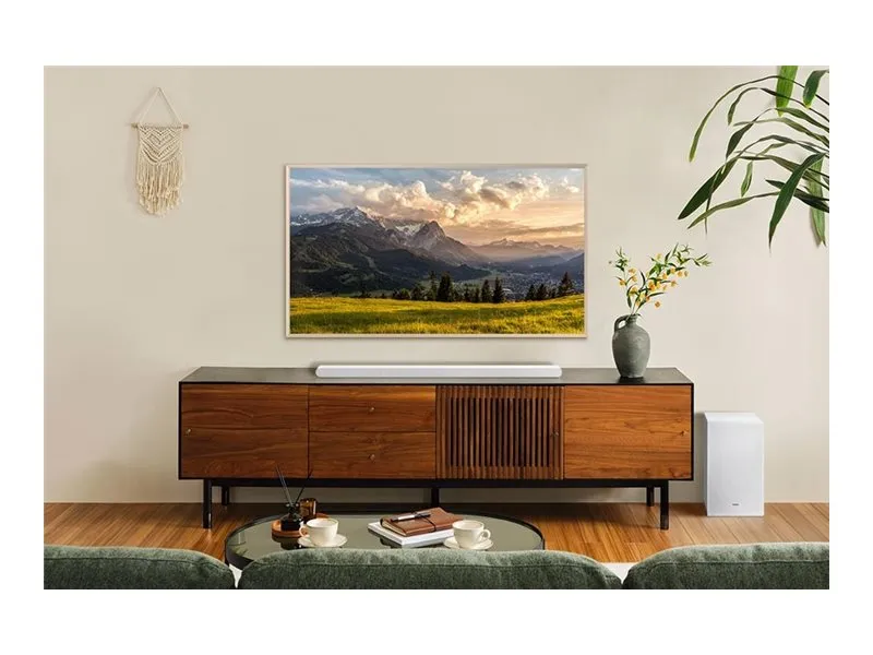 Samsung HW-S701D - S series - lydbarsystem - til hjemmebiograf - 3.1.kanal - trådløs - Bluetooth, Wi-Fi - hvid