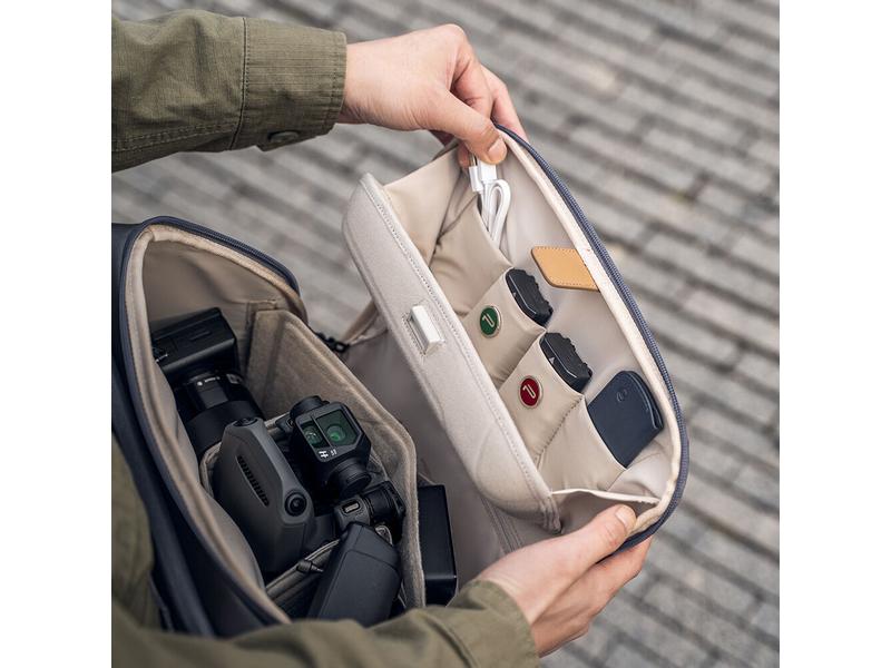 PGYTECH Kameratasche OneGo 10L Grau Wasserdichte Fotorucksack mit anpassbaren Trennwänden
