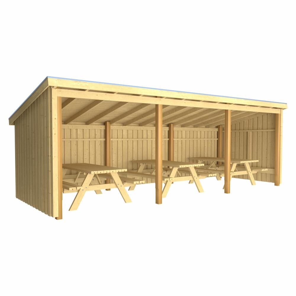PIKNIKBOD PLUS NORDIC MED PAPP/ALU UBEHANDLET 14M²
