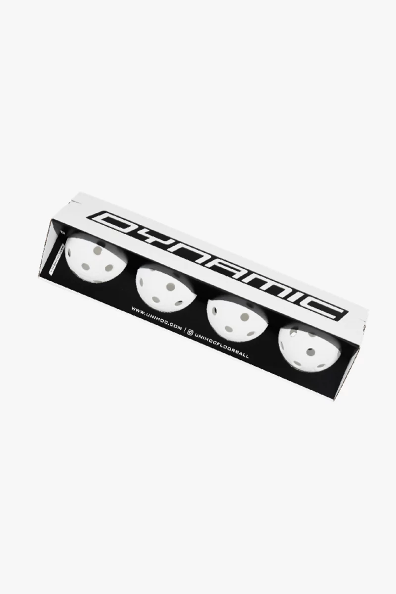 Unihoc 4-Pack IFF-Matchball Dynamic Unihockeyball