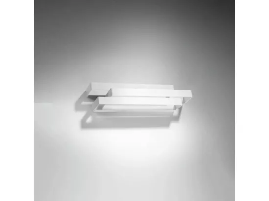 Appliques Frost moderne en acier - 2 sources lumineuses - L.42 x H.10 cm - blanc