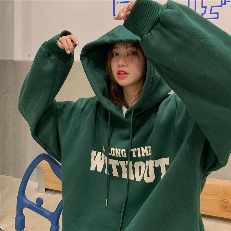 Iduna - Oversized hoodie met letters