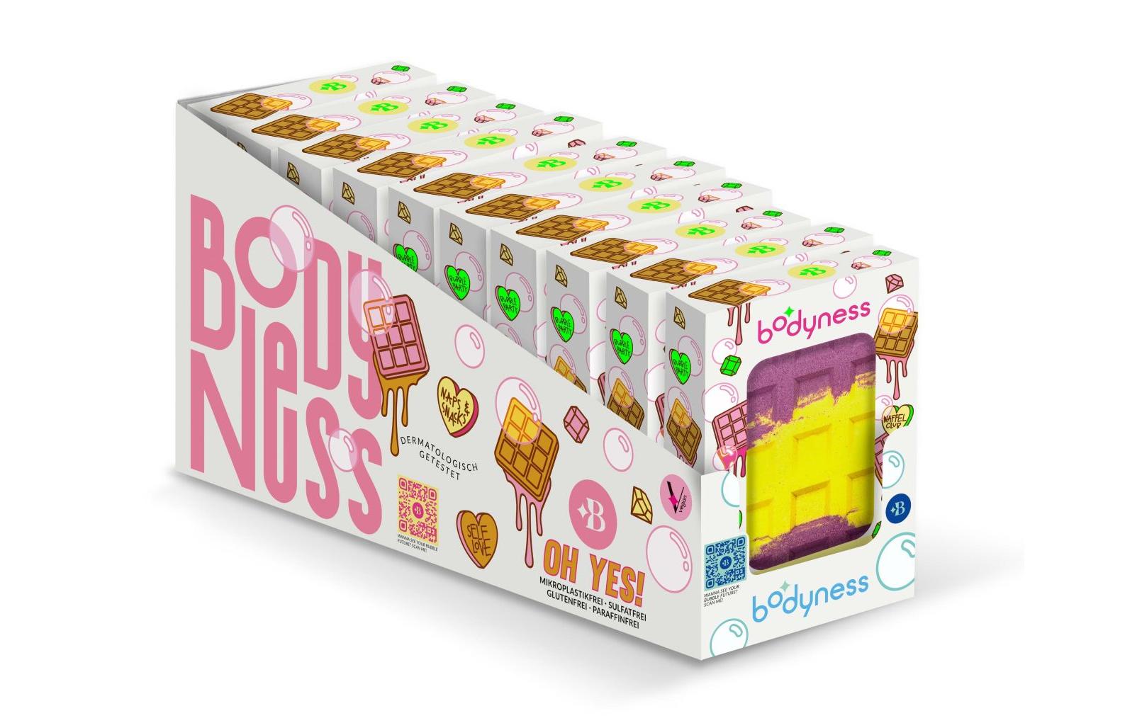 Bodyness Badewaffel 1 Stück, assortiertBadewaffel pflegt die Haut zart