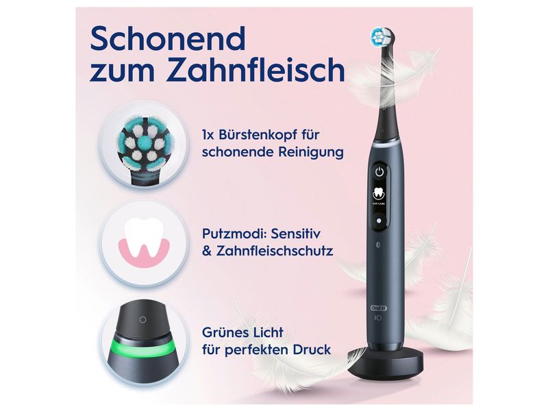 Oral-B Mikrovibrationszahnbürste iO Series 7N Black Onyx Elektrische Zahnbürste