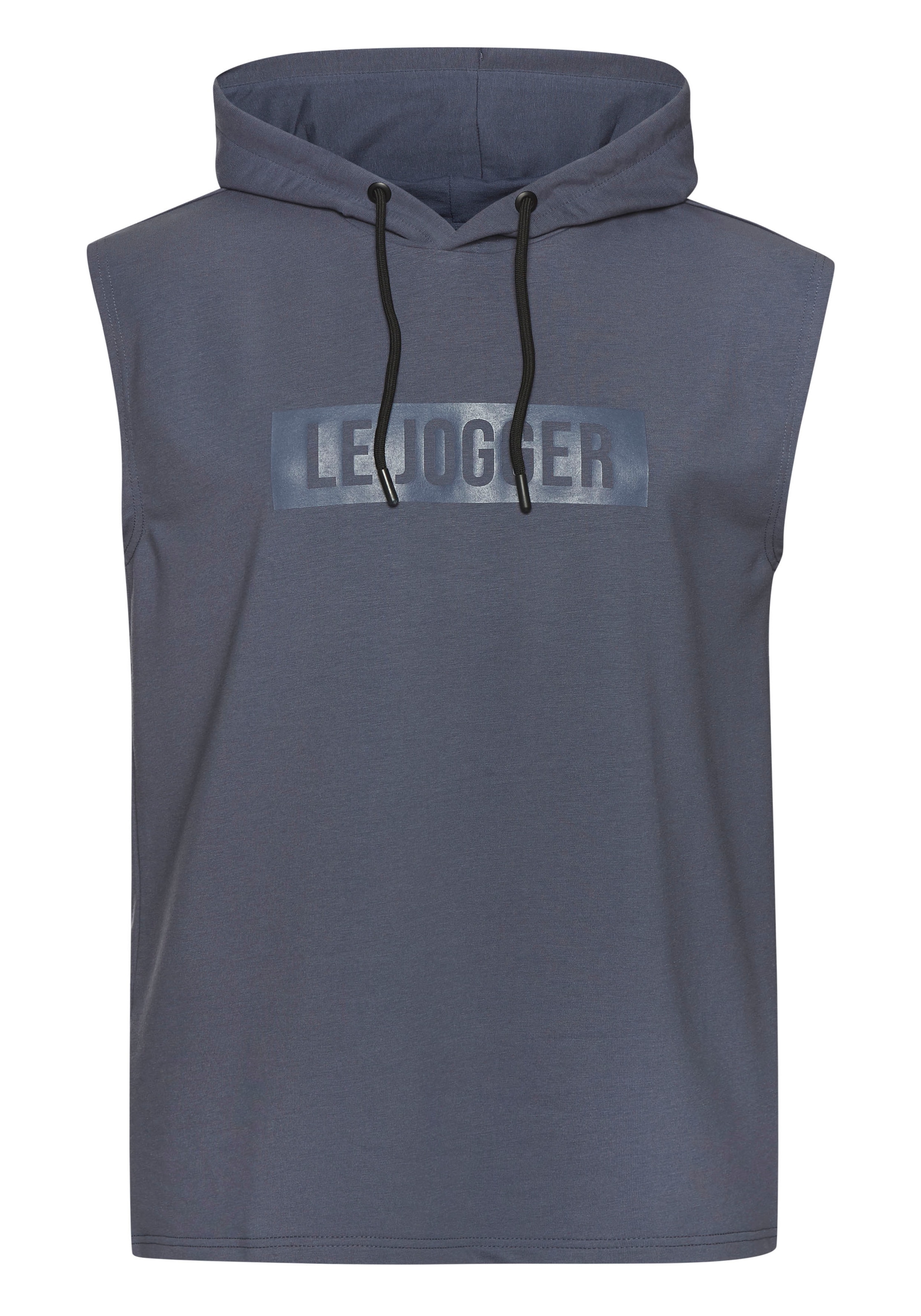 le jogger® Kapuzenpullover mit Druck und Kordelzug
