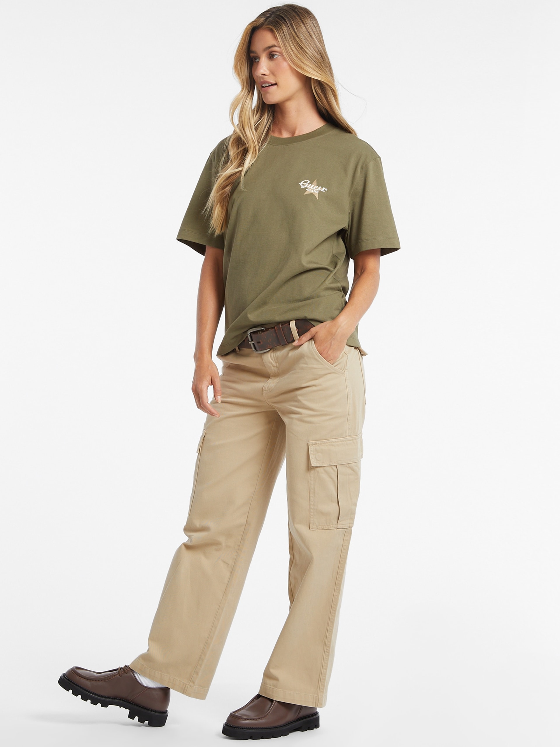 Camiseta Oversized com Logo de Estrela