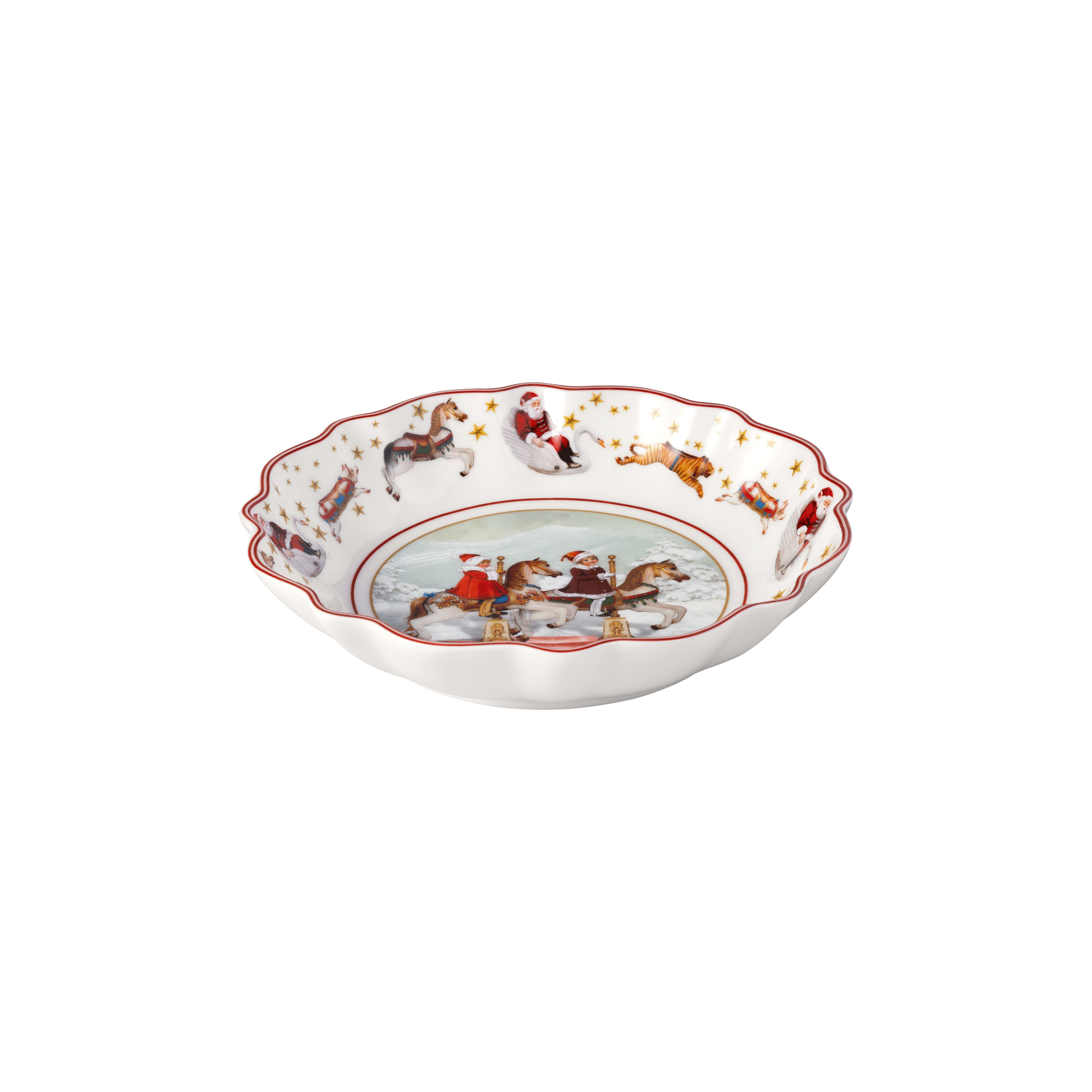 Annual Christmas Edition Bowl , Multi-colored, , 5.1 oz, Premium Porcelain