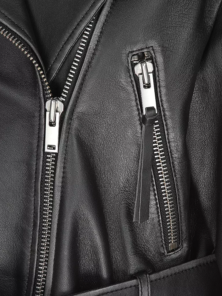WEEKEND MAX MARA Lederjacke SALETTA schwarz