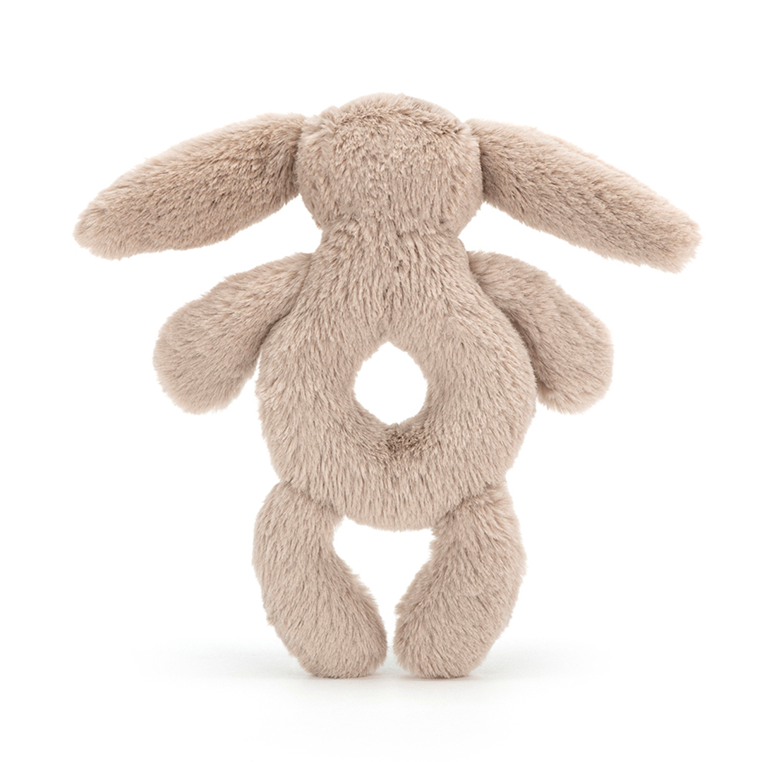 jellycat rammelaar bashful beige konijn - 18 cm
