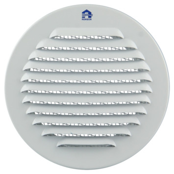Renson Inbouw Schoepenrooster Rond Ø120 mm ALU RAL 9010