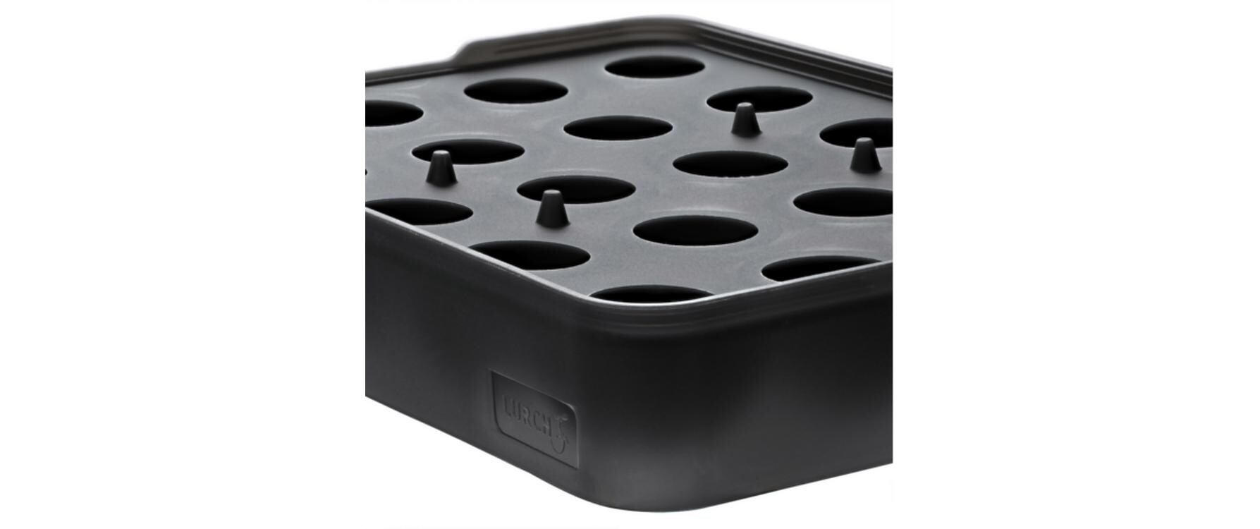 Eiswürfelform kleine Kugeln Schwarz / Transparent, Ø 3 cmIce Former