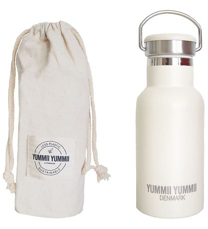 Yummii Yummii Termoflaske - 350ml - Rustfri St?l - Pearl White