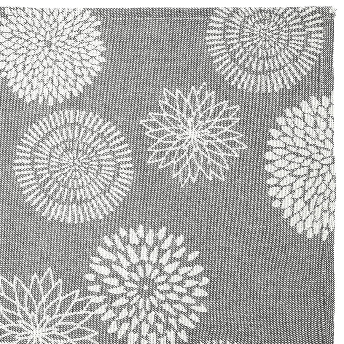 My Home Tischdecke mit Blumen-Muster grau
