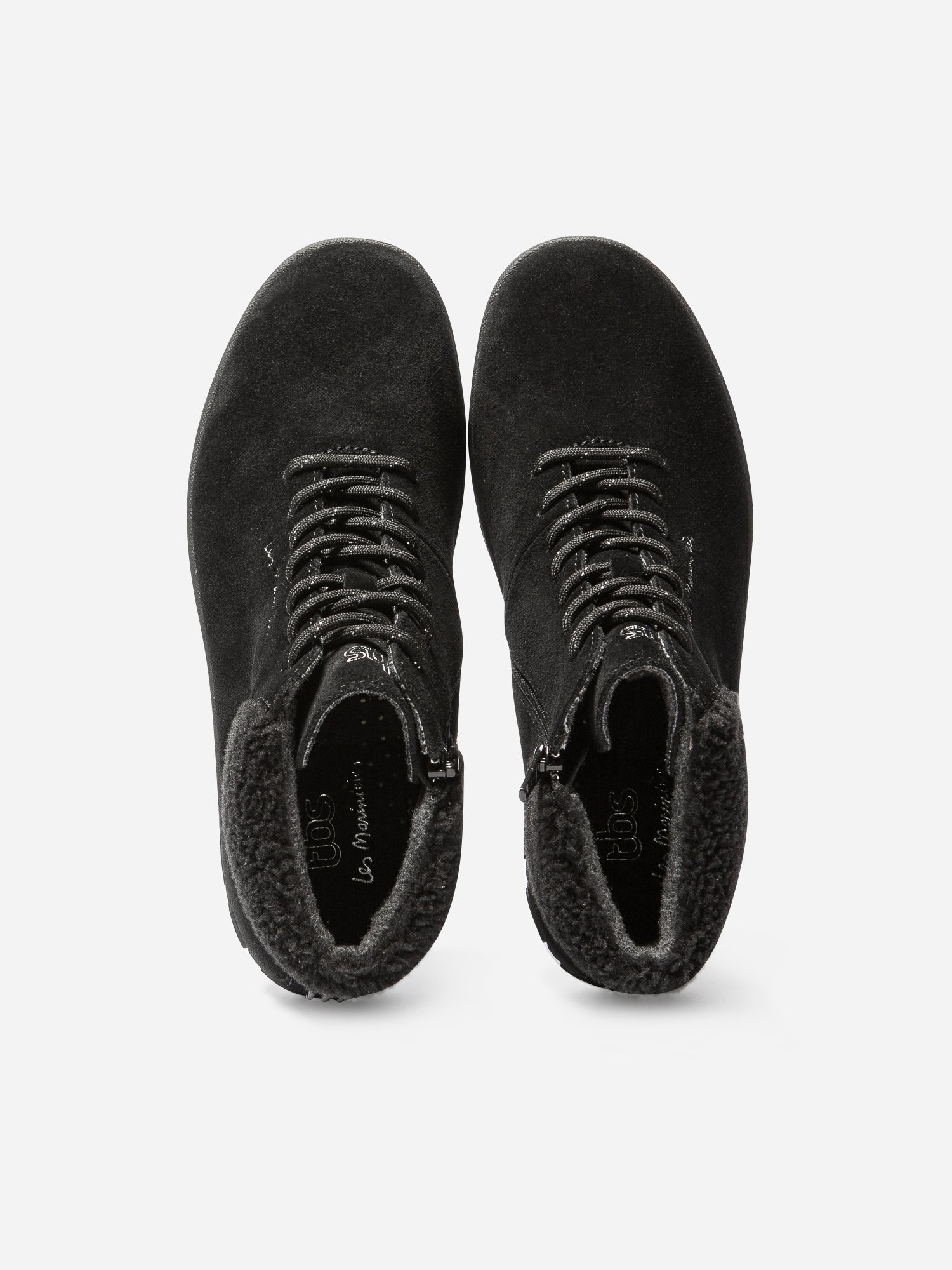 Boots Femme Doublée Feutrine Cuir Noir