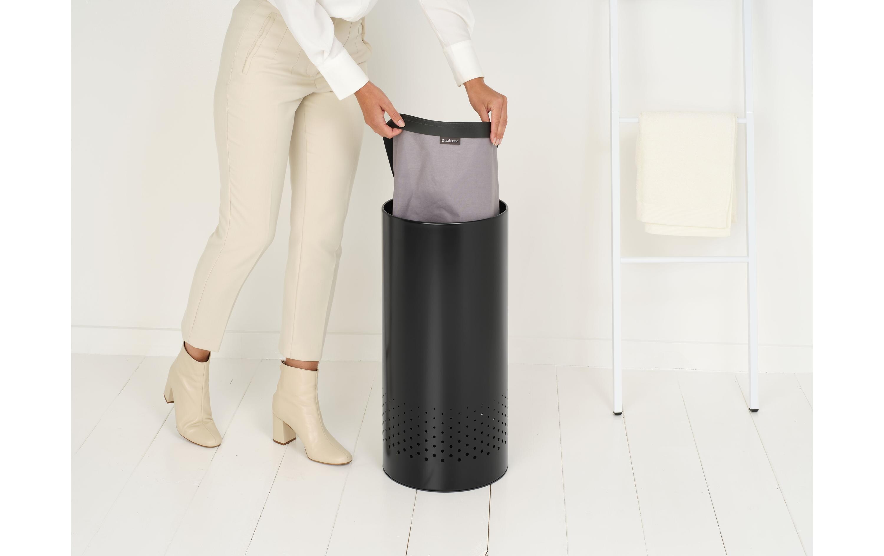Wäschesammler 35 l, SchwarzWäschekorb