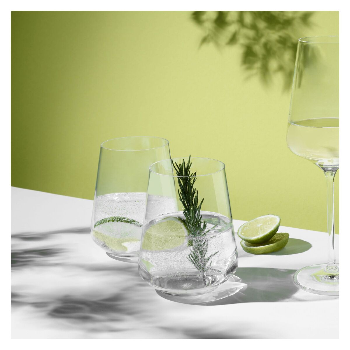 Lichtweiss vannglass, 2 stk