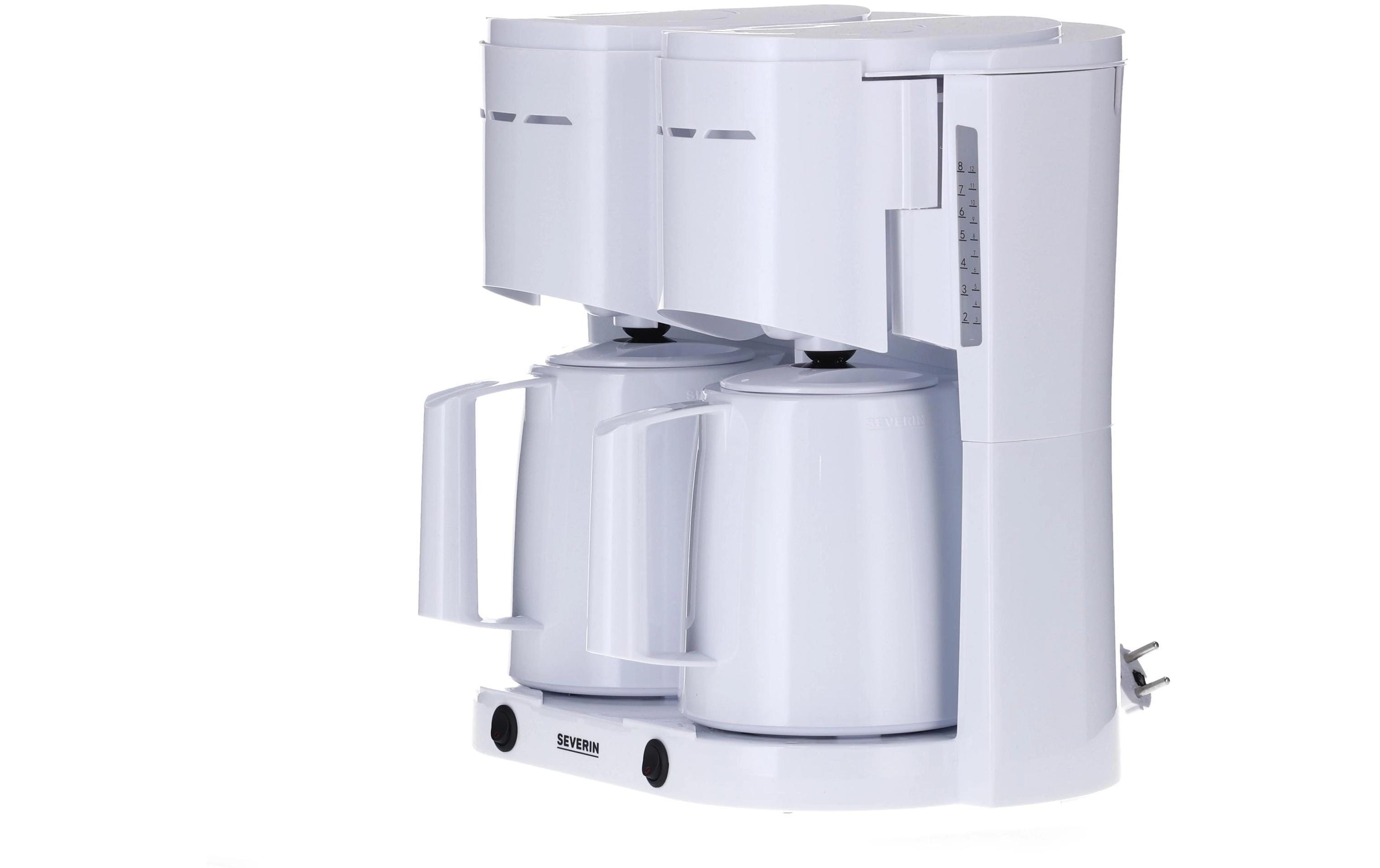 Filterkaffeemaschine KA 9314 WeissKaffeemaschine mit 2 Thermoskannen