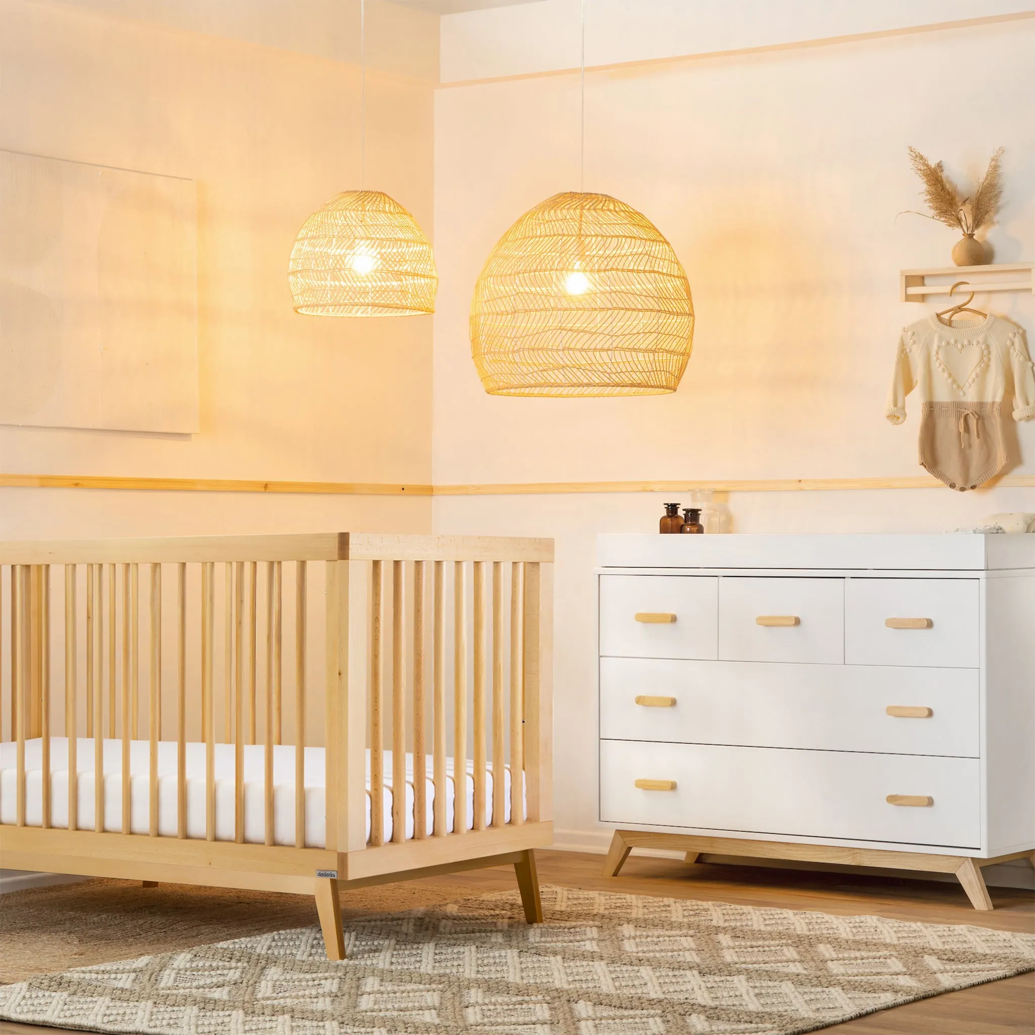 dadada Bureau 5 tiroirs Soho - Blanc  Naturel