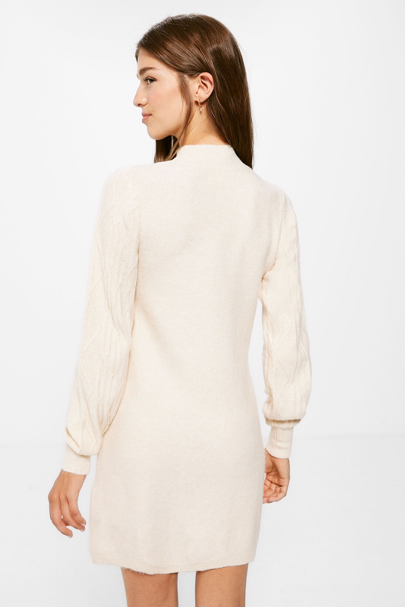 Vestido de malha trançada